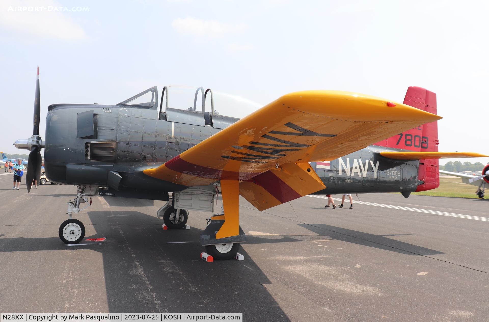 N28XX, 1954 North American T-28B C/N 137808, North American T-28B