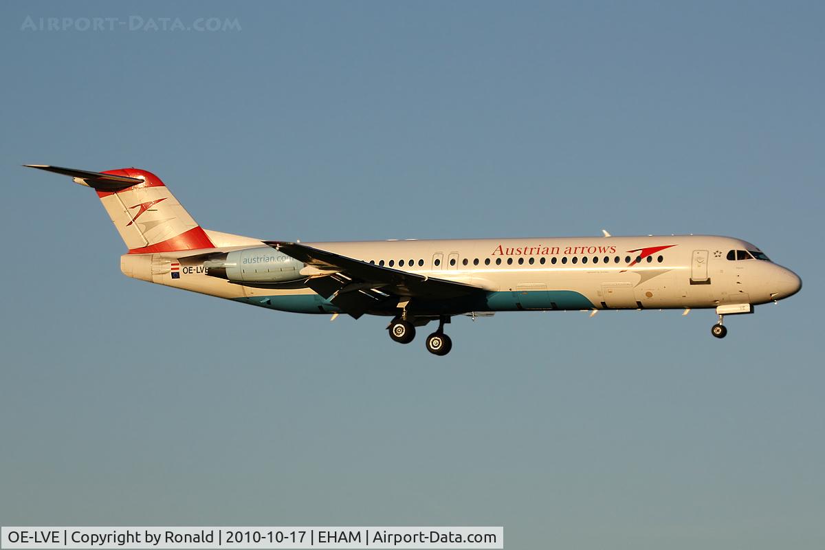 OE-LVE, 1994 Fokker 100 (F-28-0100) C/N 11499, at spl