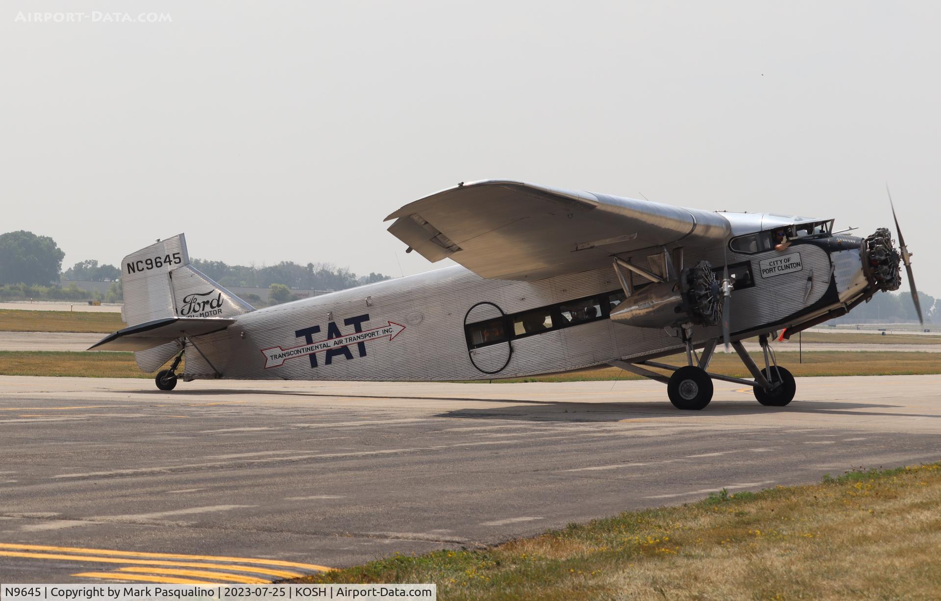 N9645, 1928 Ford 5-AT-B Tri-Motor C/N 8, Ford 5-AT;B