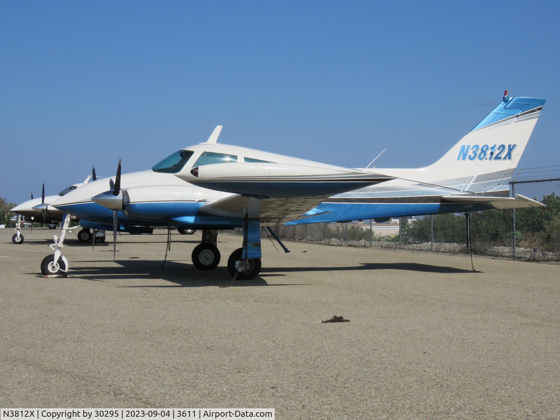 N3812X, 1966 Cessna 310K C/N 310K0212, Parked