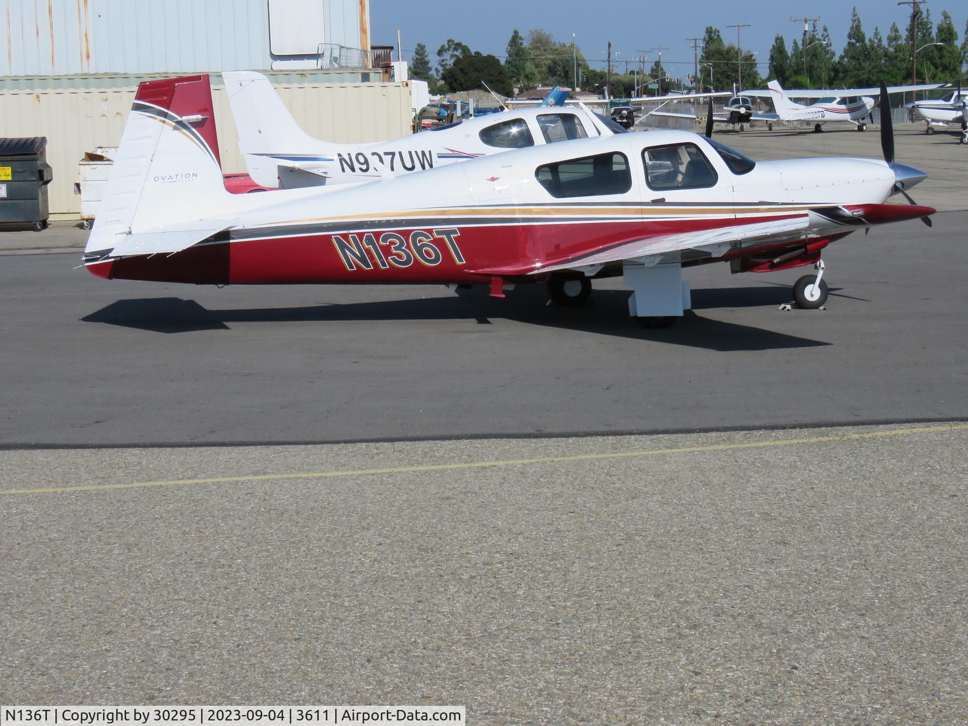 N136T, 2018 Mooney M20U Ovation Ultra C/N 32-0005, Parked