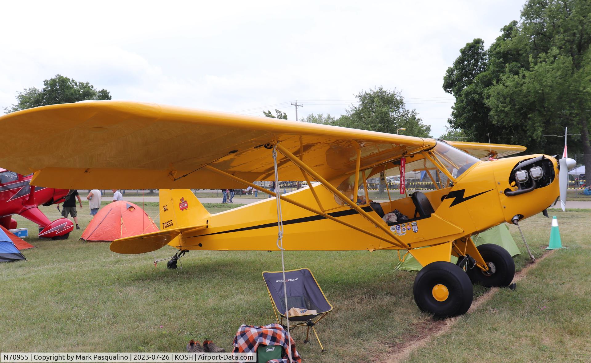N70955, 1946 Piper J3C-65 Cub C/N 17980, Piper J3C-65