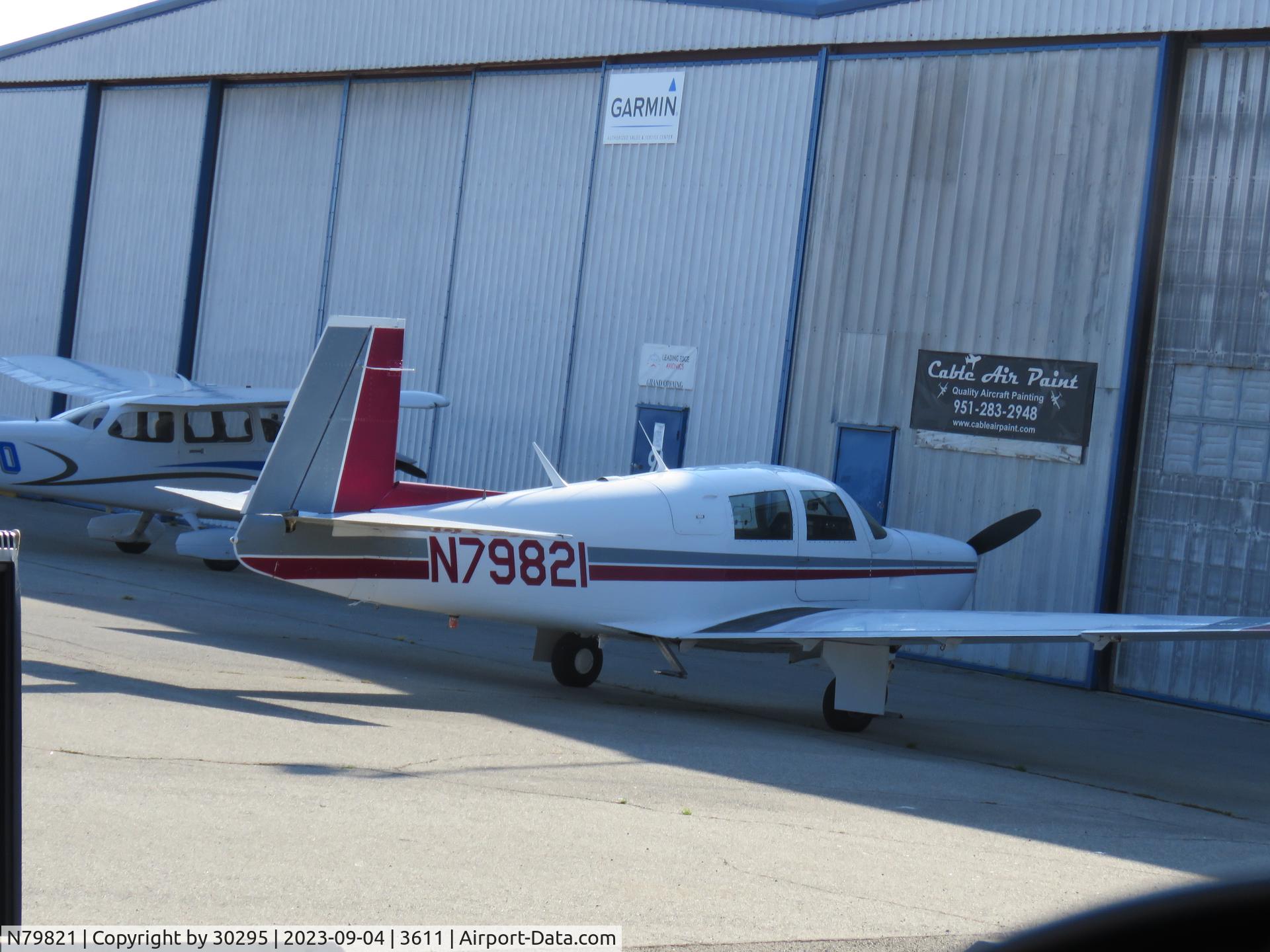 N79821, 1964 Mooney M20E C/N 485, Parked