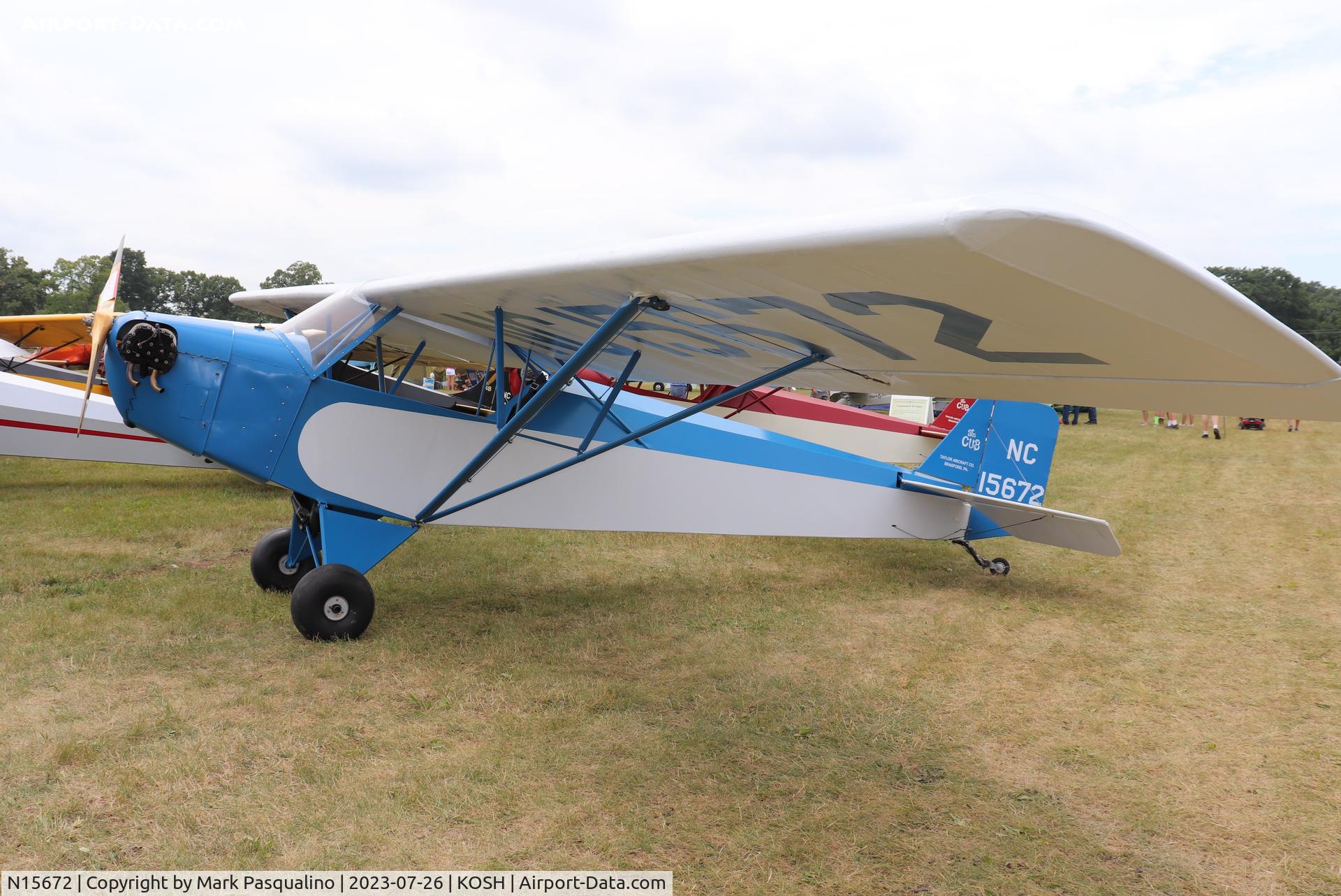 N15672, 1935 Taylorcraft H-2 C/N 337, Taylorcraft H-2