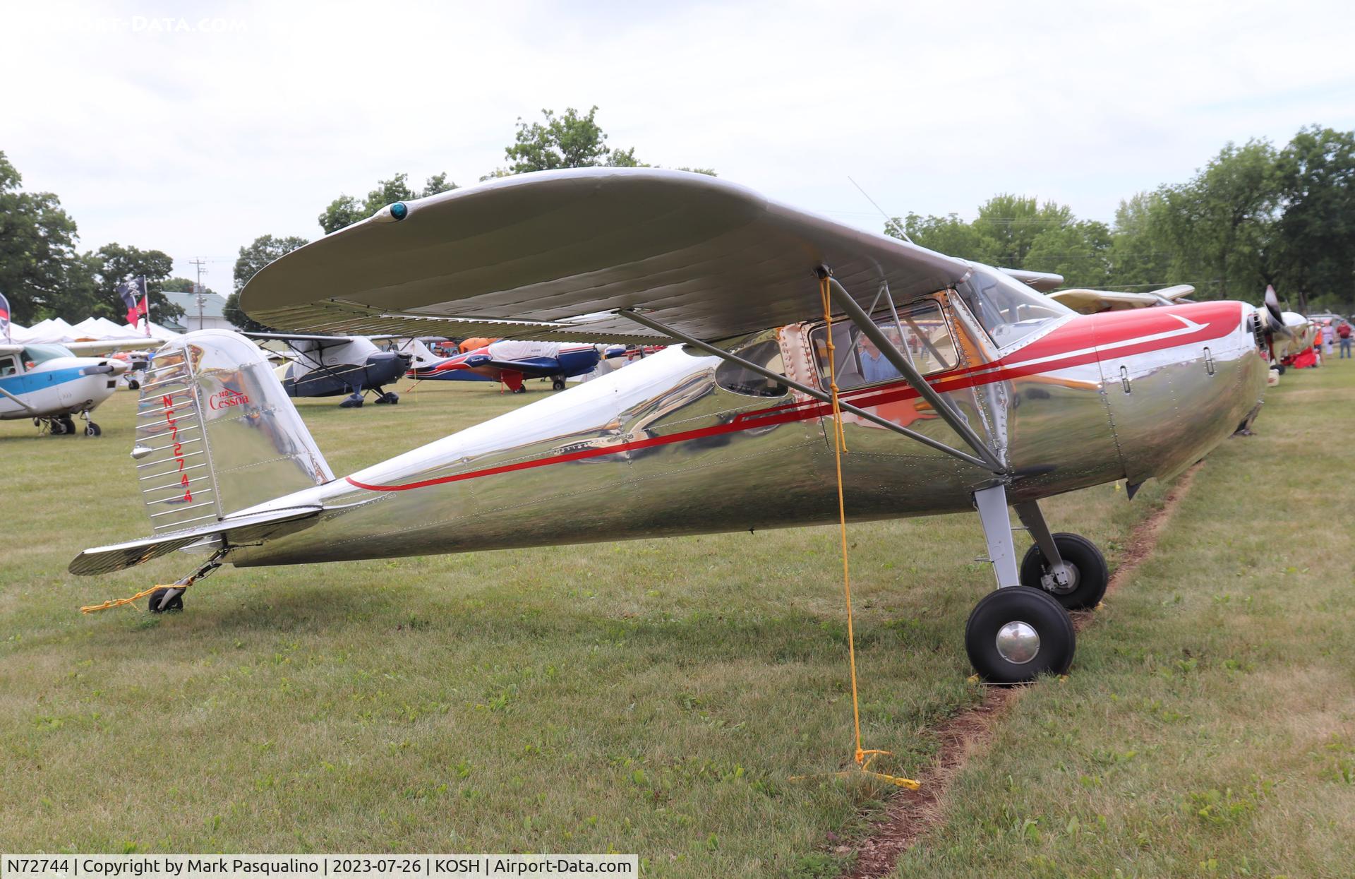 N72744, 1946 Cessna 140 C/N 9923, Cessna 140