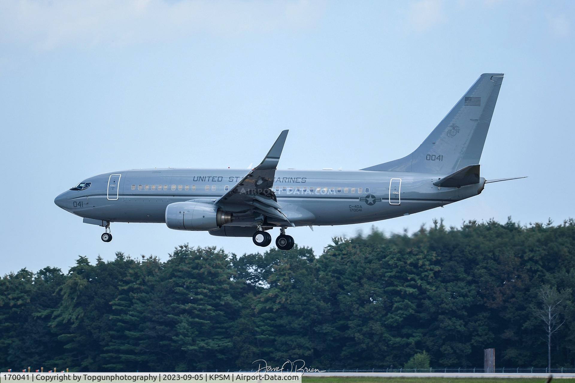 170041, Boeing C-40 C/N 30184, Marine C-40 from VMR-1 based out of NAS JRB Fort Worth