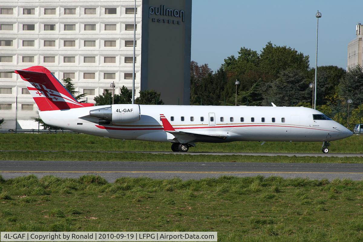 4L-GAF, 2007 Bombardier Challenger 850 (CL-600-2B19) C/N 8046, at cdg