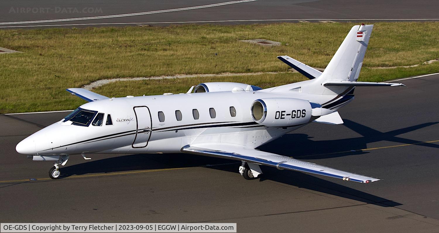OE-GDS, Cessna 560XL Citation XLS C/N 560-6284, At Luton Airport