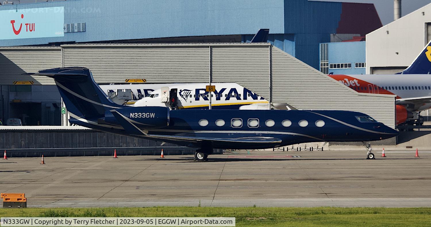N333GW, 2014 Gulfstream Aerospace G650 (G-VI) C/N 6099, At Luton Airport