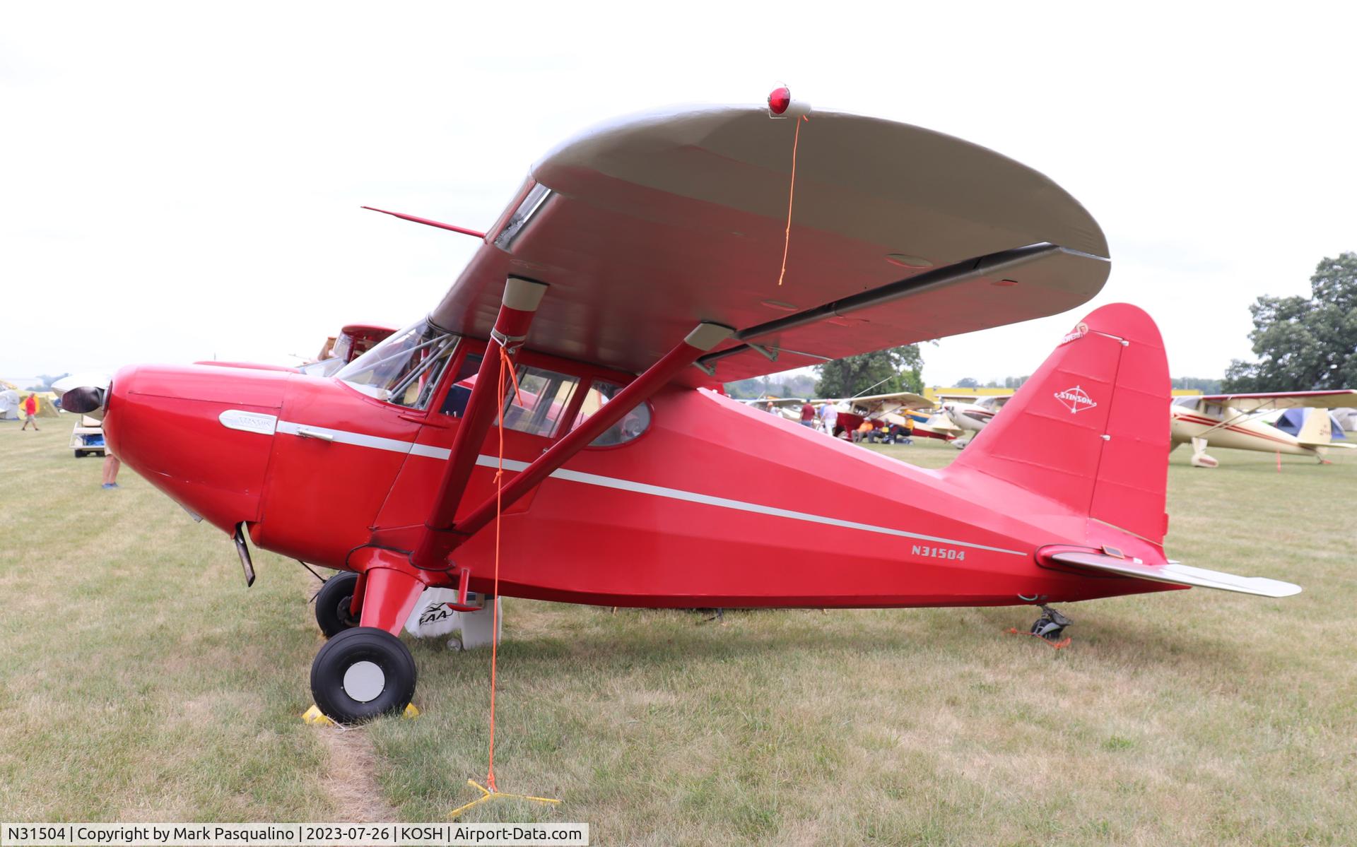 N31504, 1940 Stinson 10 C/N 7749, Stinson 10