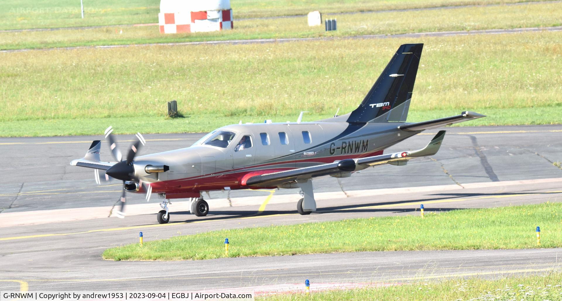 G-RNWM, 2021 Daher TBM-940 C/N 1395, G-RNWM at Gloucestershire Airport.