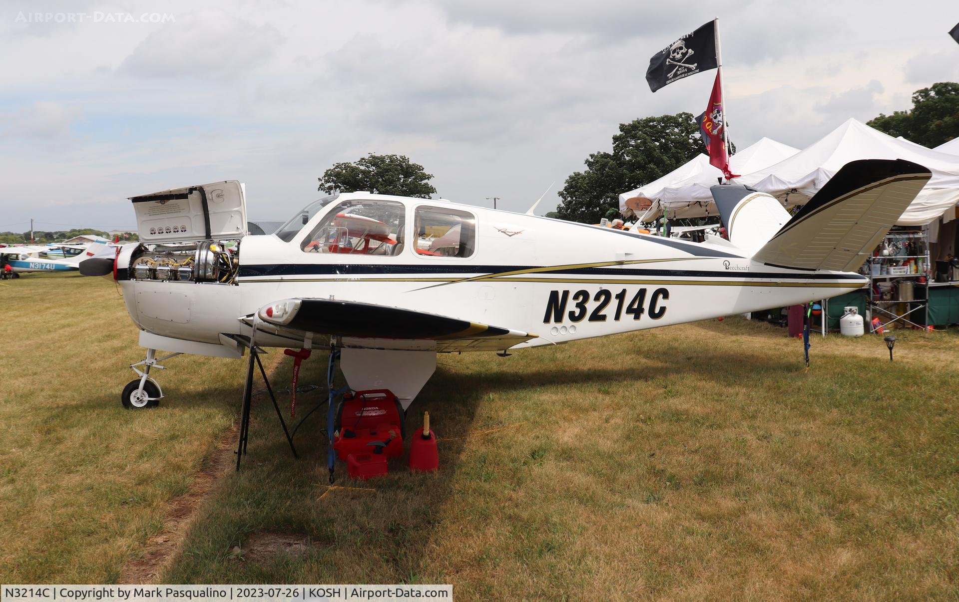 N3214C, 1954 Beech E35 C/N D-3878, Beech E35