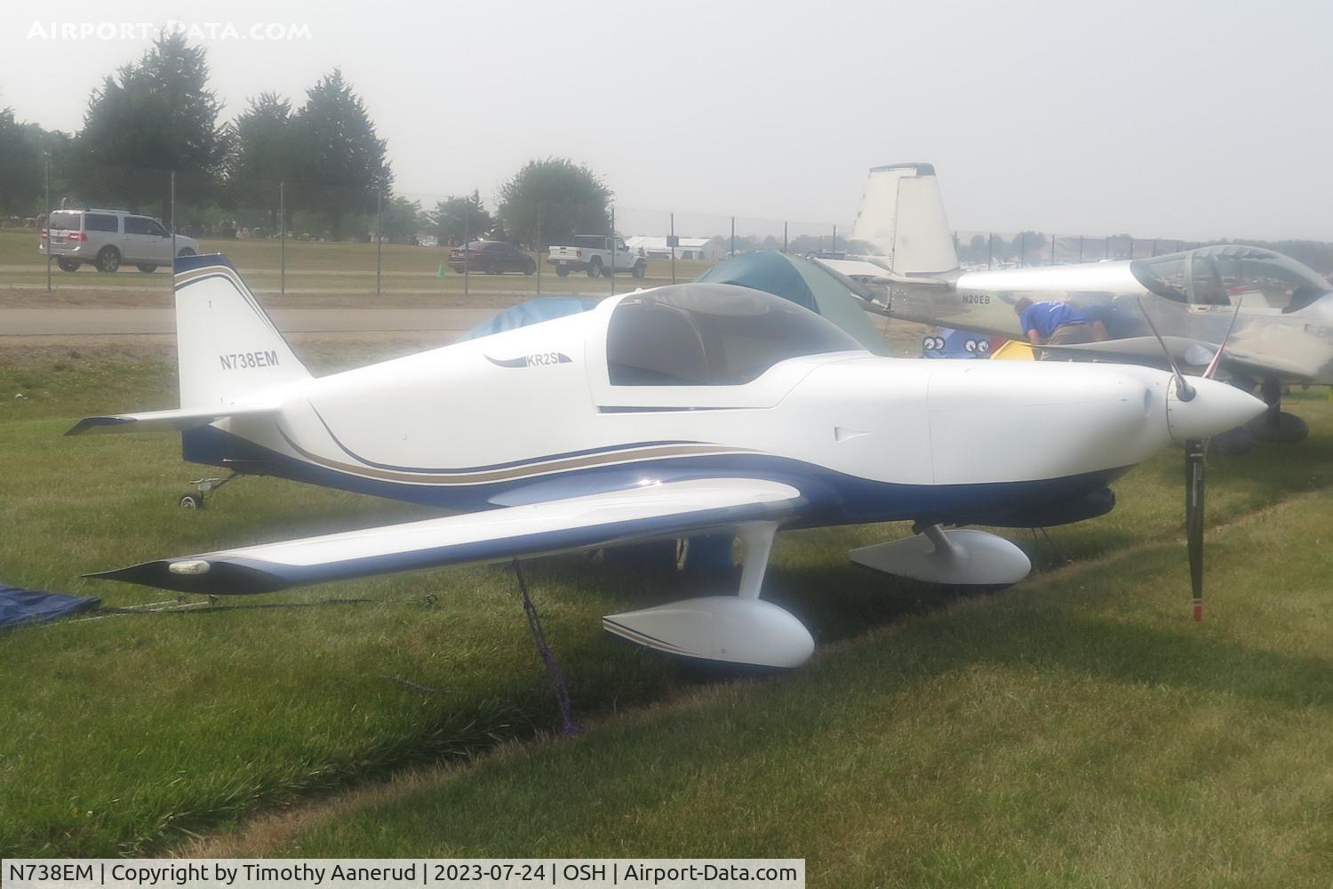 N738EM, Rand KR-2S C/N 9293-788, RAND KR2S, c/n: 9293-788, AirVenture 2023