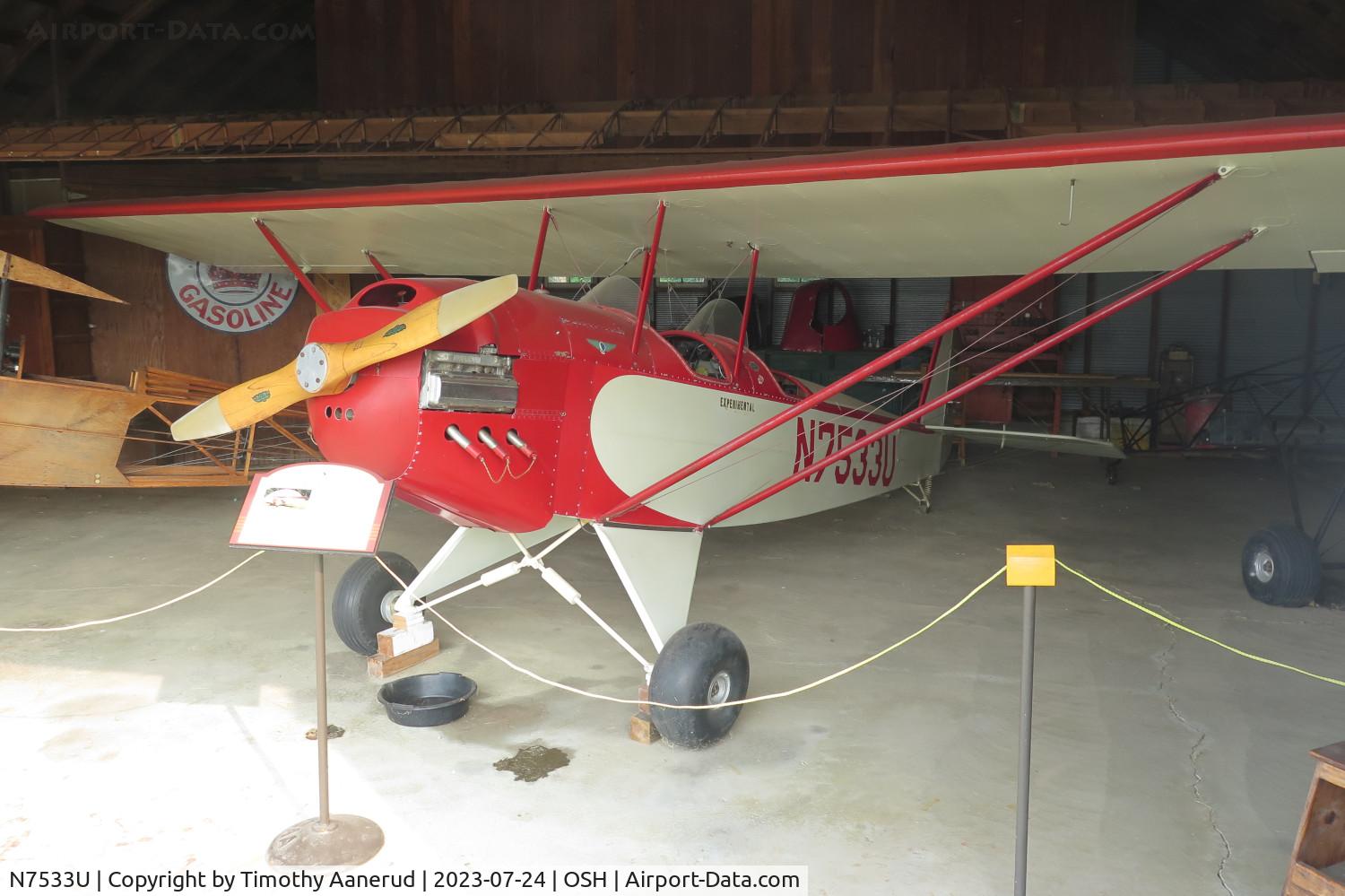 N7533U, 1966 Pietenpol B4A Air Camper C/N 20, 1966 Pietenpol B4A Air Camper, c/n: 20, AirVenture 2023