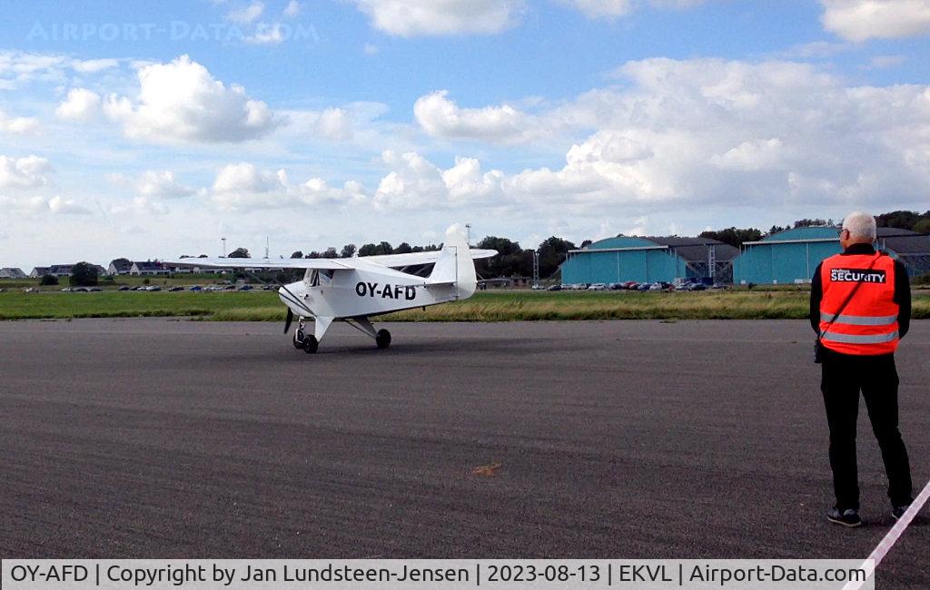 OY-AFD, 1962 Piper PA-22-108 Colt C/N 22-9388, Piper Colt OY-AFD lined up for takeoff on Runway 28 at an 
airshow at Vaerloese, Denmark. Plane built in 1962 and 
registered as OY-AFD in 1964. Ex LN-IKM.
