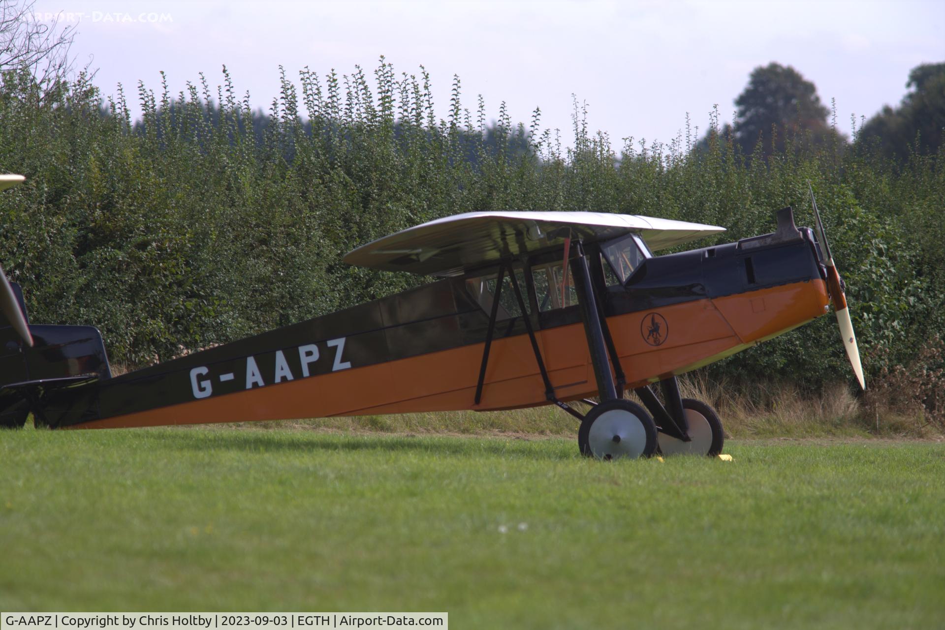 G-AAPZ, 1930 Desoutter MKI C/N D.25, At the Vintage Airshow at Old Warden, Beds.