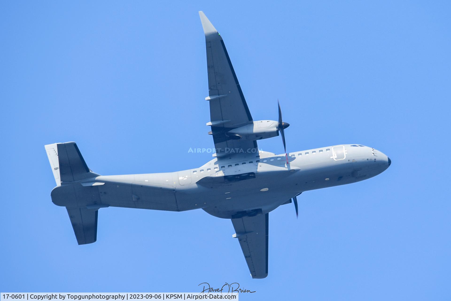 17-0601, 2018 Airbus C295W C/N s-1, PAGEN55 departs off RW16