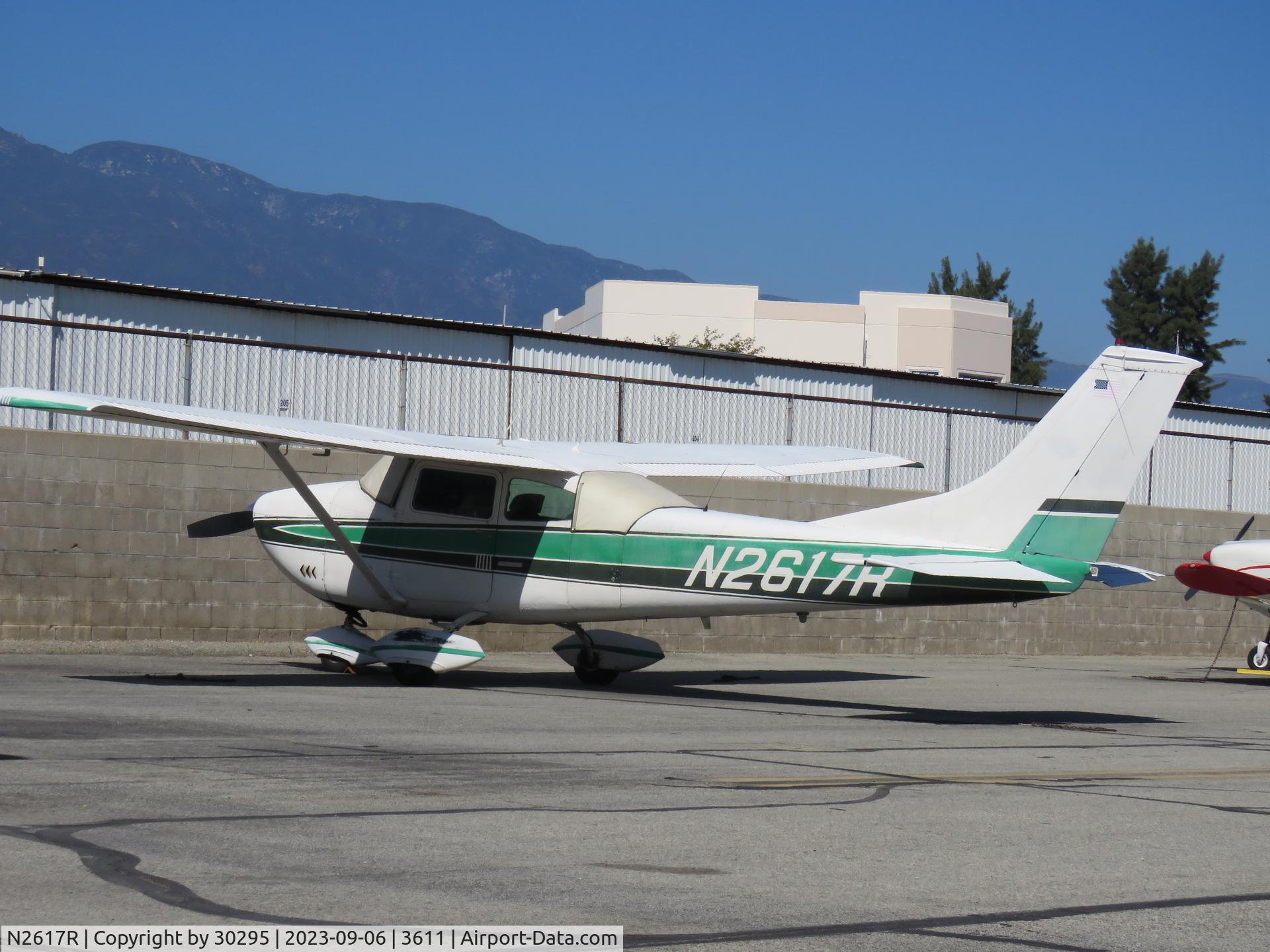 N2617R, 1967 Cessna 182K Skylane C/N 18258317, Parked