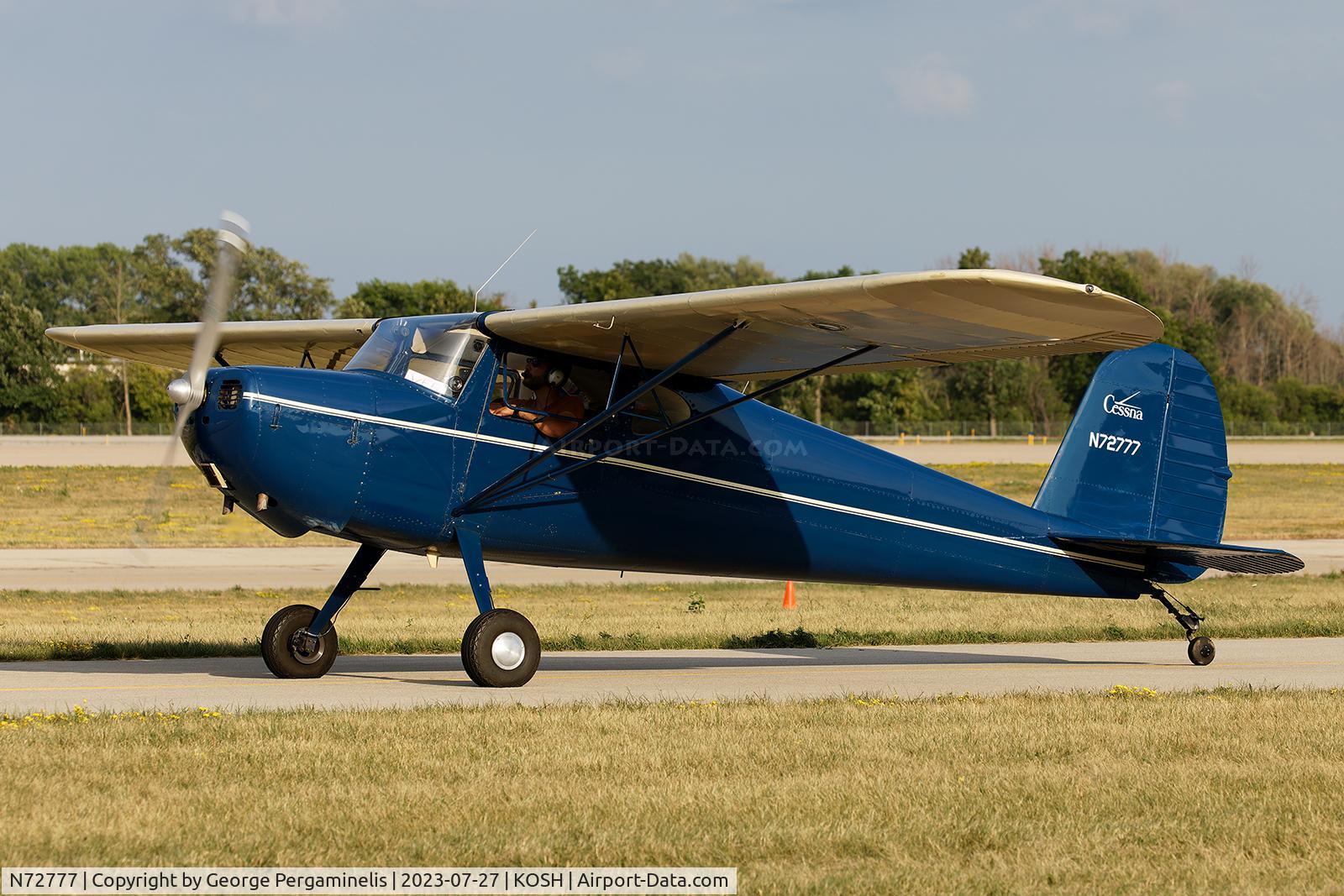 N72777, 1946 Cessna 140 C/N 9960, Oshkosh 2023.