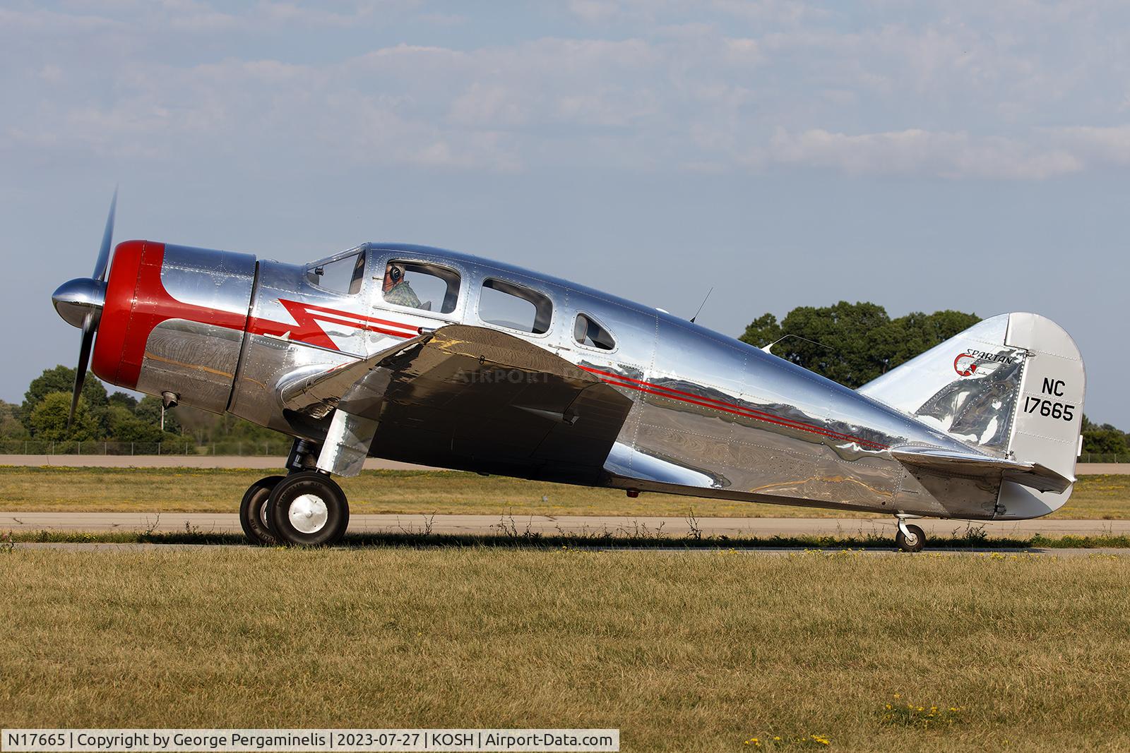 N17665, 1940 Spartan 7W Executive C/N 31, Oshkosh 2023.