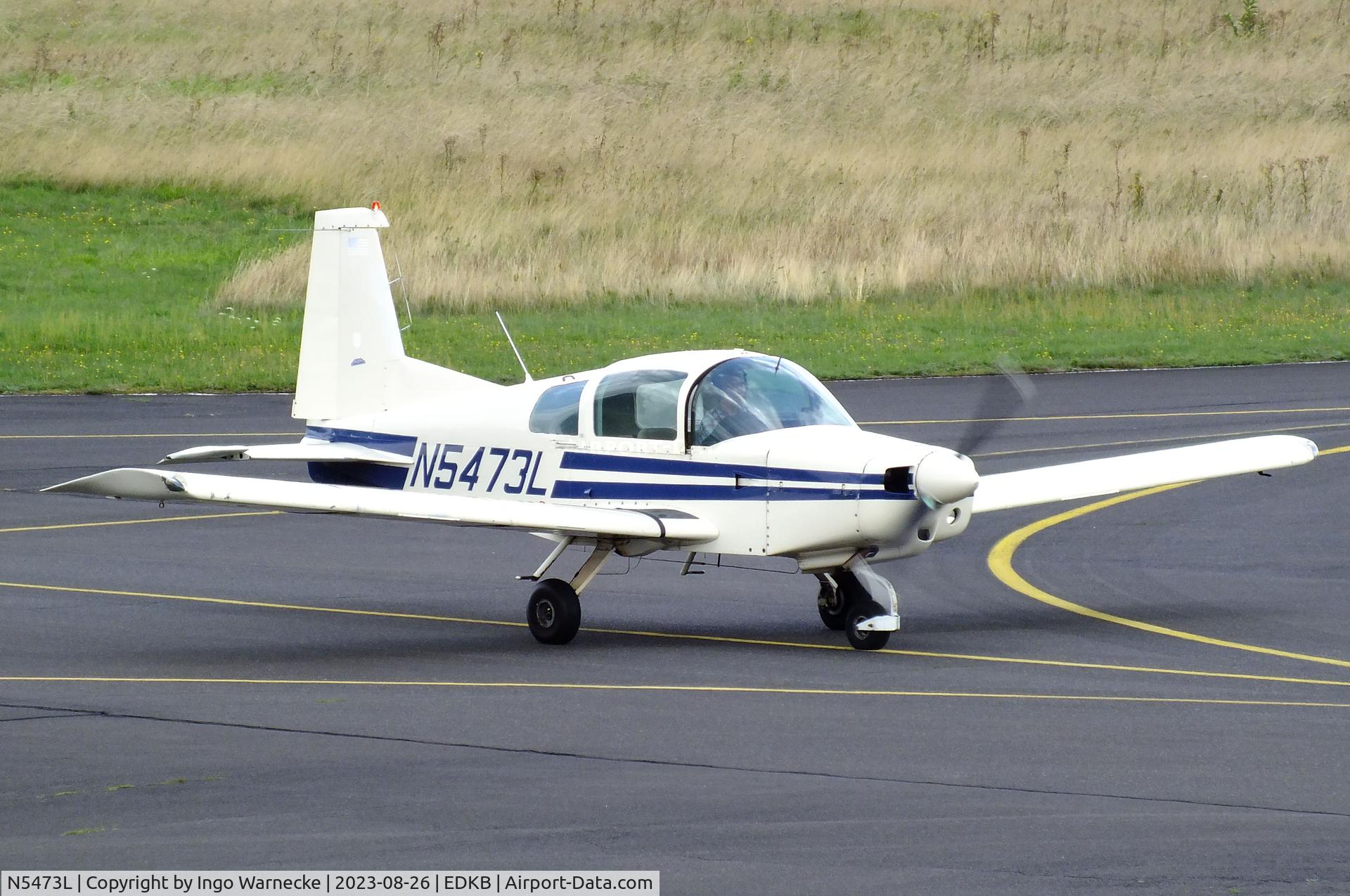 N5473L, 1973 Grumman American AA-5 Traveler C/N AA5-0373, Grumman American AA-5 Traveler at the 2023 Grumman Fly-in at Bonn-Hangelar airfield