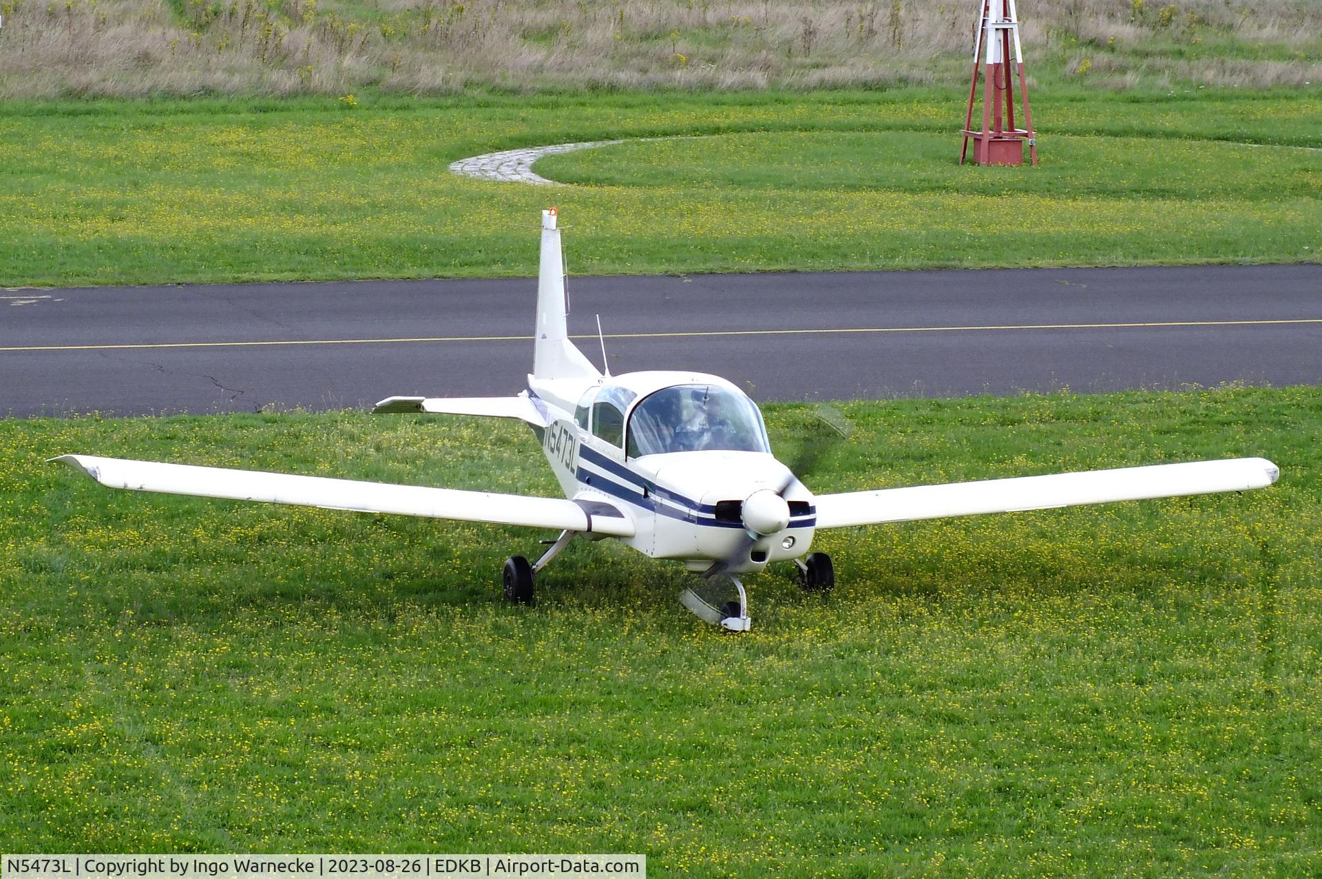 N5473L, 1973 Grumman American AA-5 Traveler C/N AA5-0373, Grumman American AA-5 Traveler at the 2023 Grumman Fly-in at Bonn-Hangelar airfield