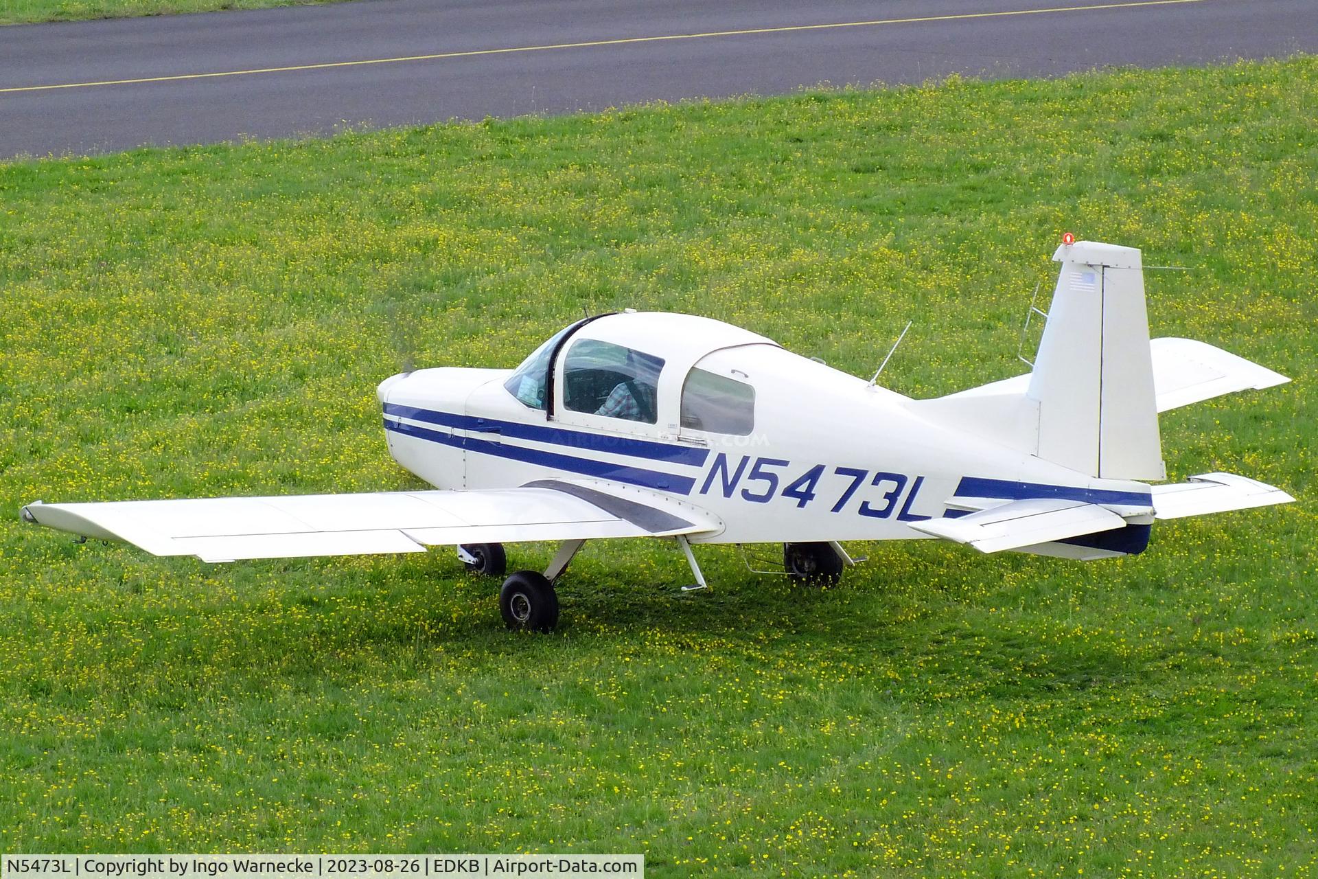 N5473L, 1973 Grumman American AA-5 Traveler C/N AA5-0373, Grumman American AA-5 Traveler at the 2023 Grumman Fly-in at Bonn-Hangelar airfield