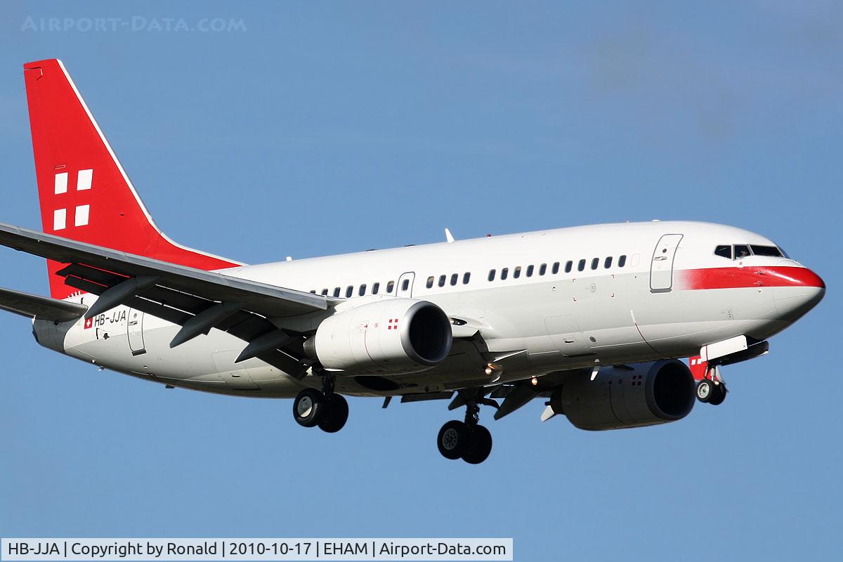 HB-JJA, 2005 Boeing 737-7AK BBJ C/N 34303, at spl