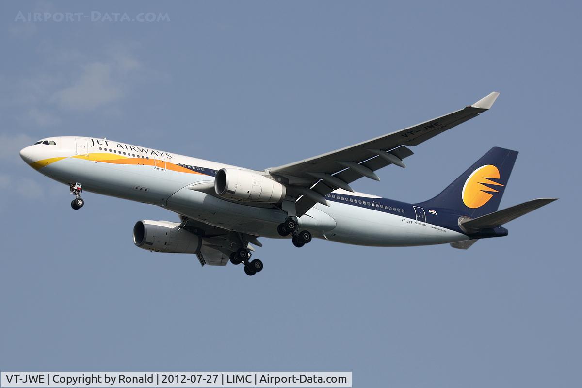 VT-JWE, 2006 Airbus A330-243 C/N 807, at mxp