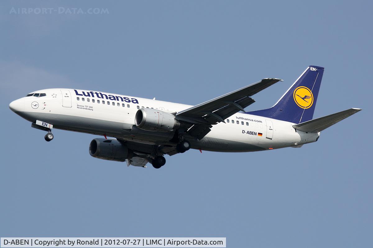 D-ABEN, 1991 Boeing 737-330 C/N 26428, at mxp