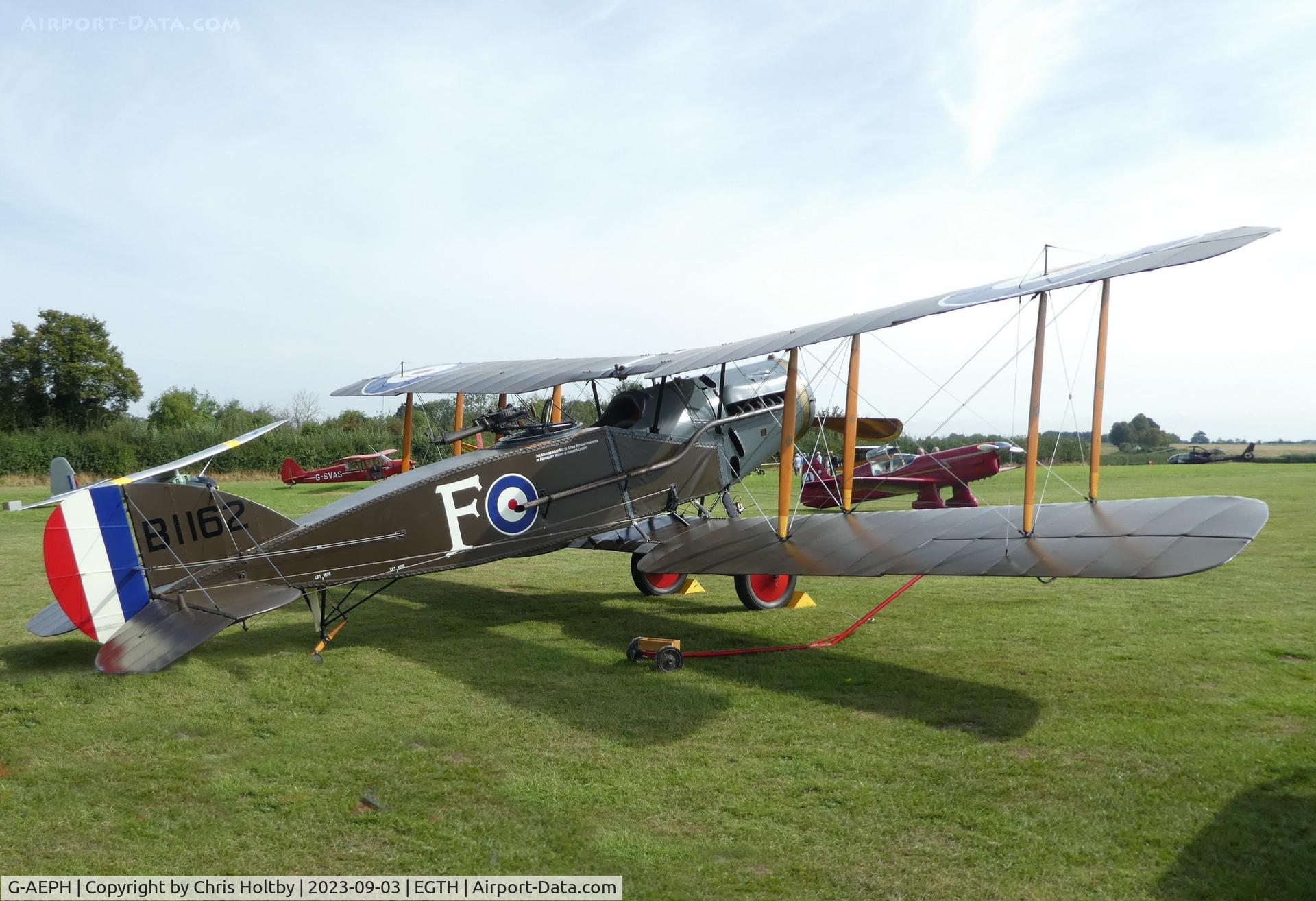 G-AEPH, 1918 Bristol F.2B Fighter C/N 7575, Starring at the Vintage Airshow at Old Warden, Beds.