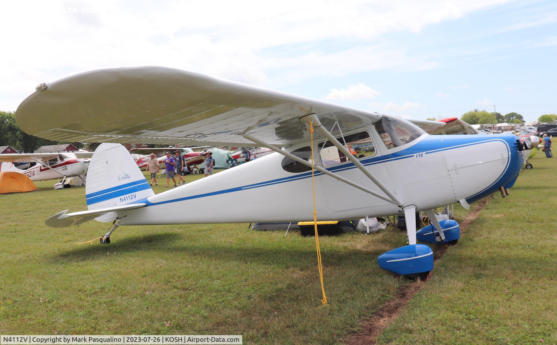N4112V, 1948 Cessna 170 C/N 18444, Cessna 170