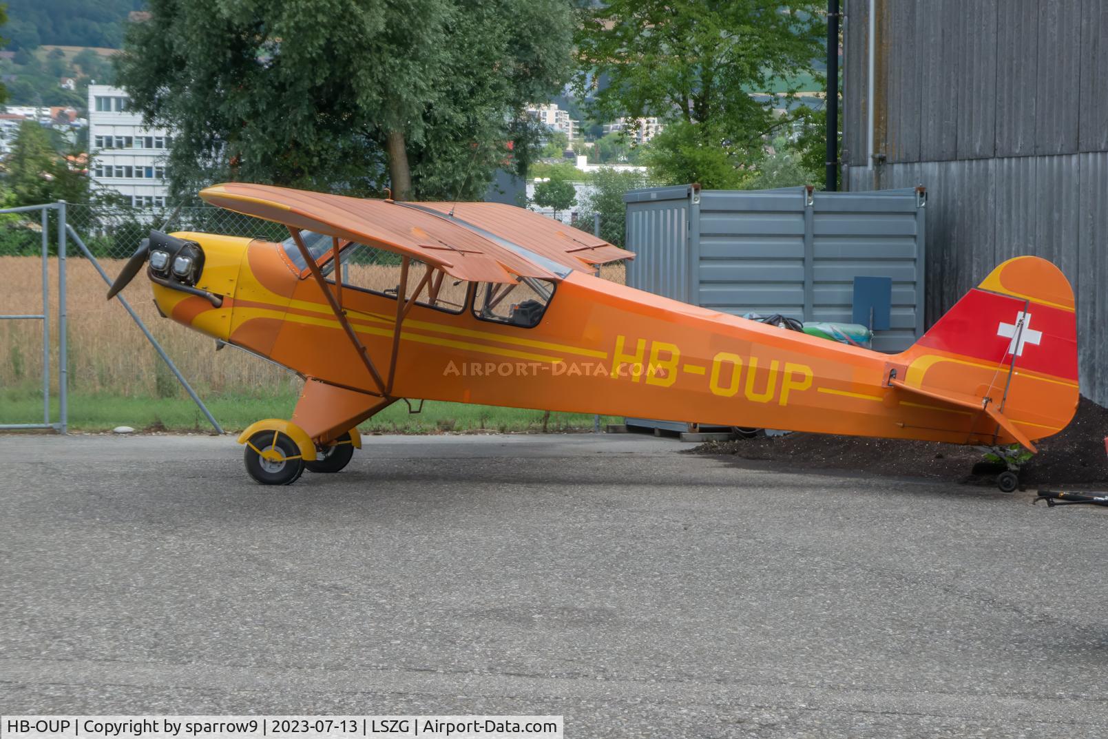 HB-OUP, 1944 Piper L-4J Grasshopper (J3C-65D) C/N 12530, Reregistered 1988-03-31 with a RR O-200-A-engine.