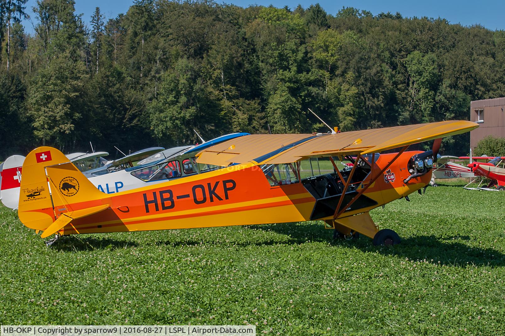 HB-OKP, 1944 Piper L-4J Grasshopper (J3C-65D) C/N 12810, HB-registered since 1967-12-23