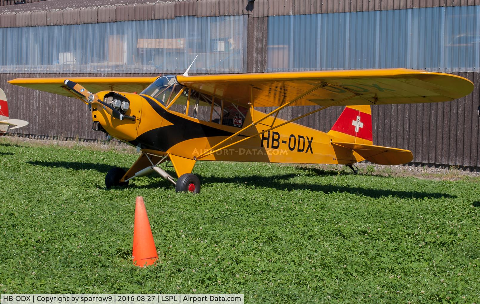 HB-ODX, 1944 Piper L-4J Grasshopper (J3C-65D) C/N 13130, HB-registered since 1947-05-09