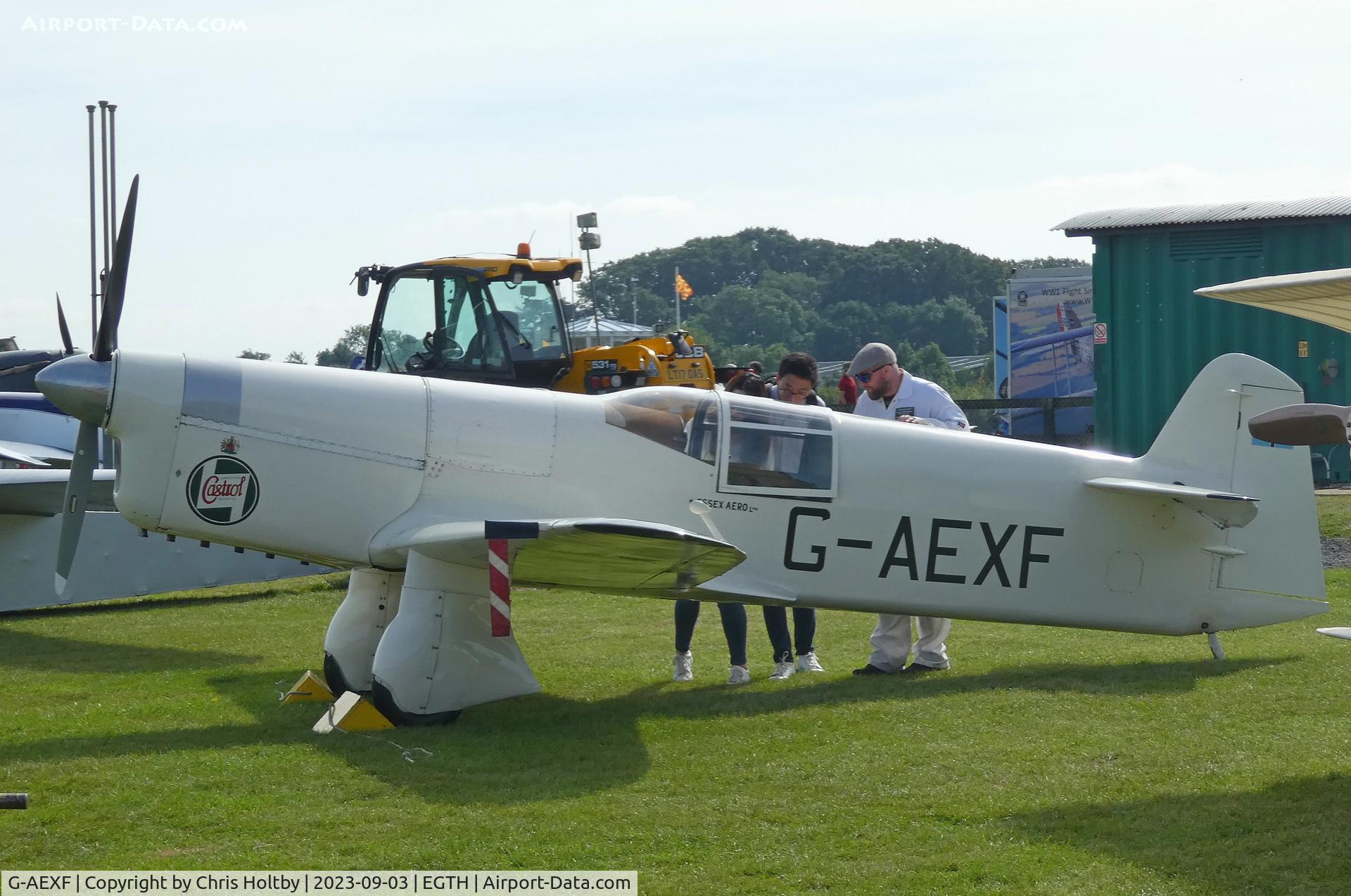 G-AEXF, 1936 Percival E-2H Mew Gull C/N E22, The Shuttleworth collection's Percival Mew Gull about to take part in the Vintage Airshow at Old Warden, Beds.