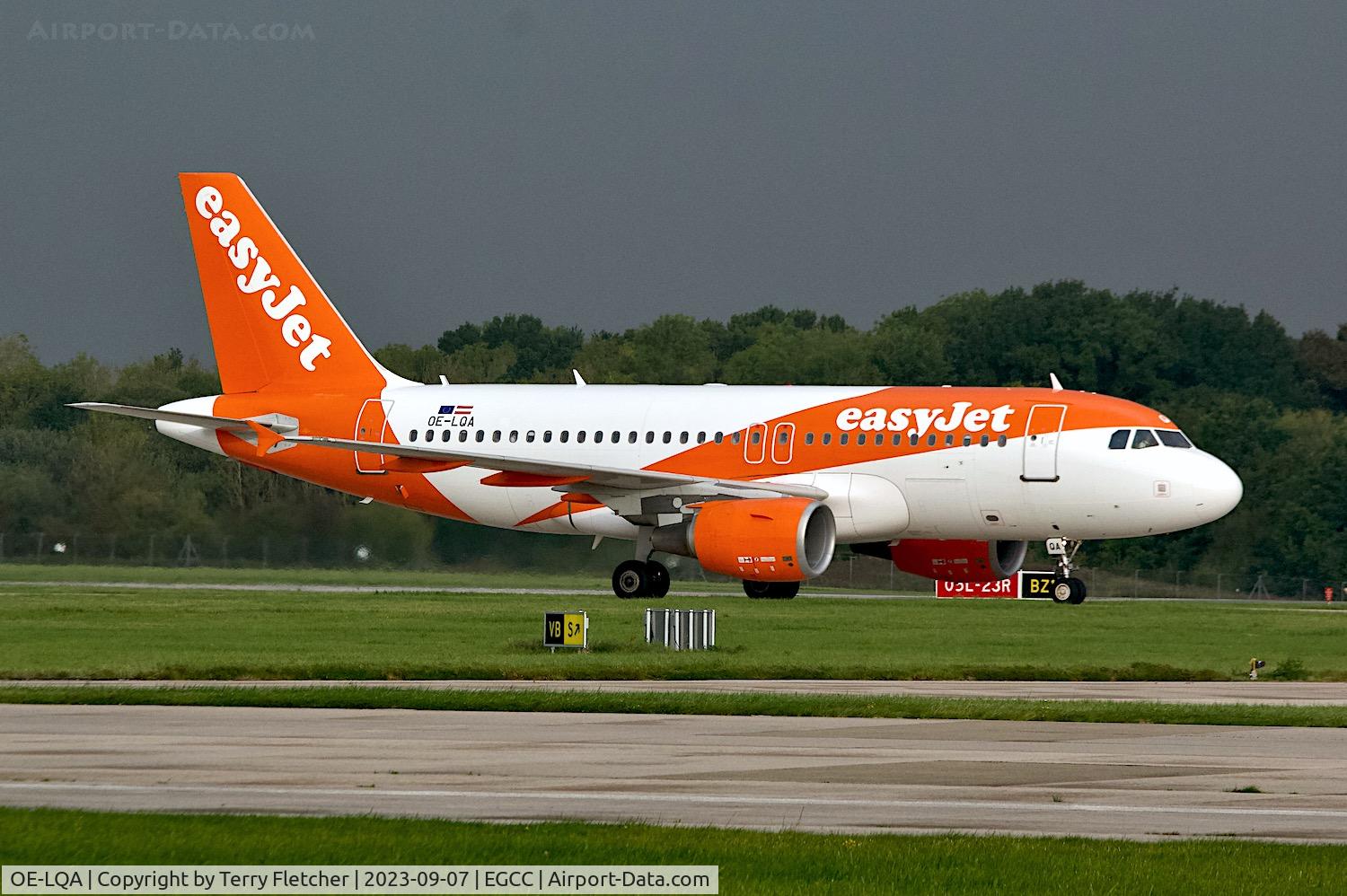 OE-LQA, 2009 Airbus A319-111 C/N 3799, At Manchester Airport
