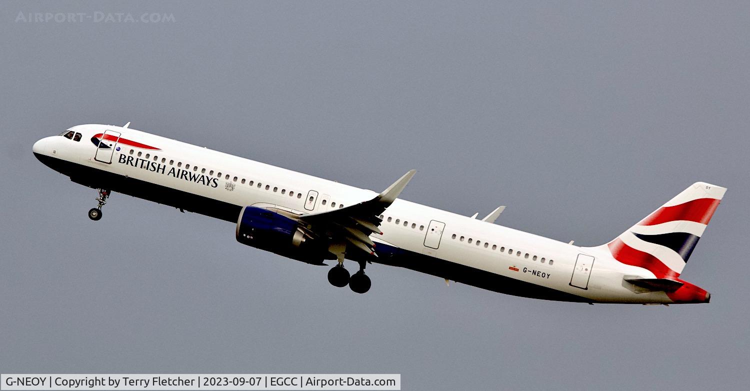 G-NEOY, 2020 Airbus A321-251NX C/N 9209, At Manchester Airport