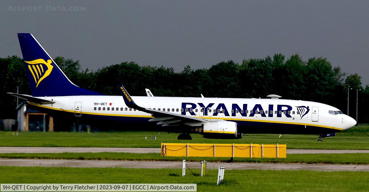 9H-QET, 2008 Boeing 737-8AS C/N 33628, At Manchester Airport