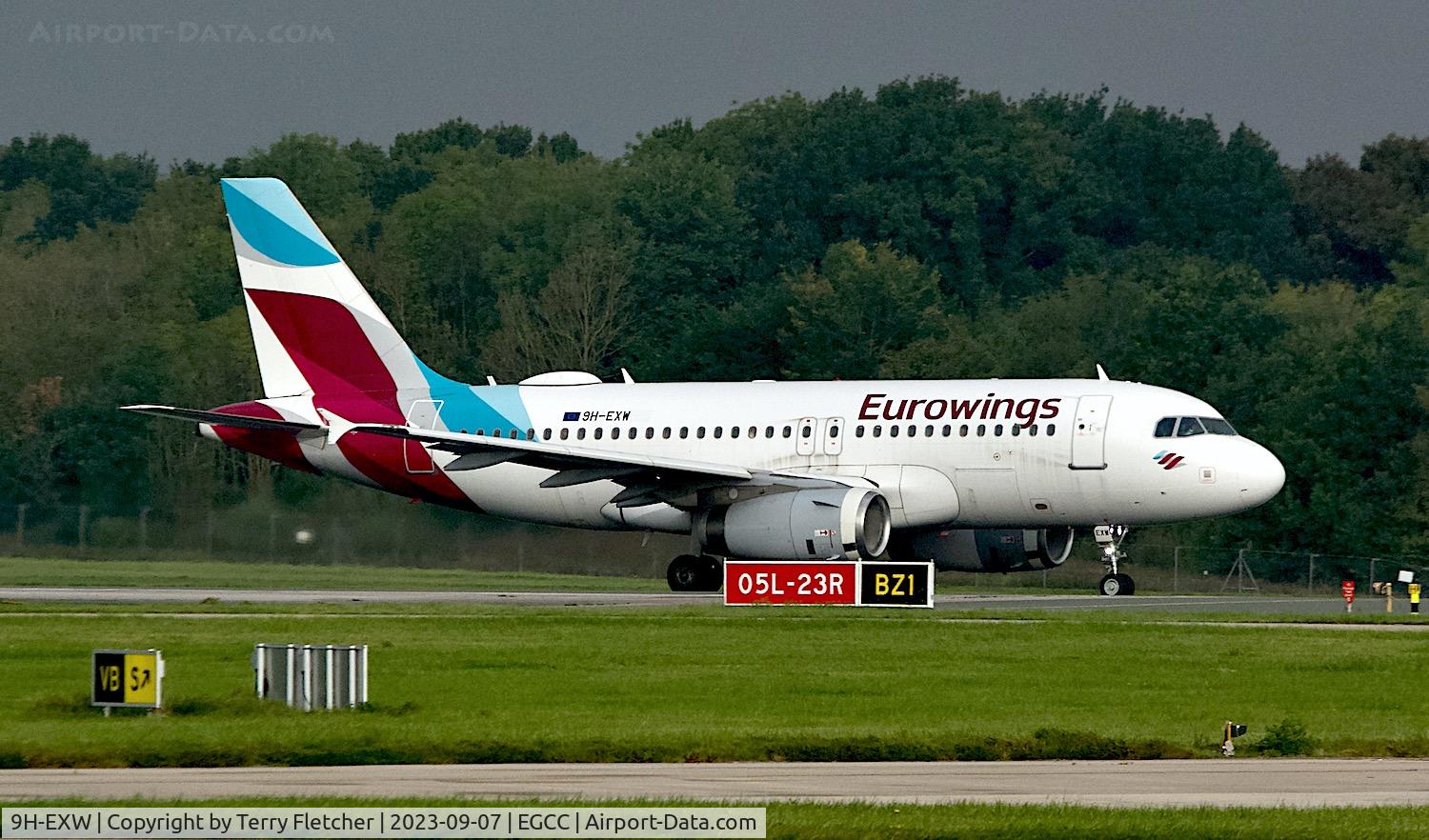9H-EXW, 2013 Airbus A319-100 C/N 5535, At Manchester Airport