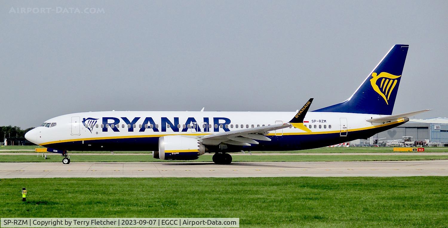 SP-RZM, 2022 Boeing 737-8-200 MAX C/N 62340, At Manchester Airport