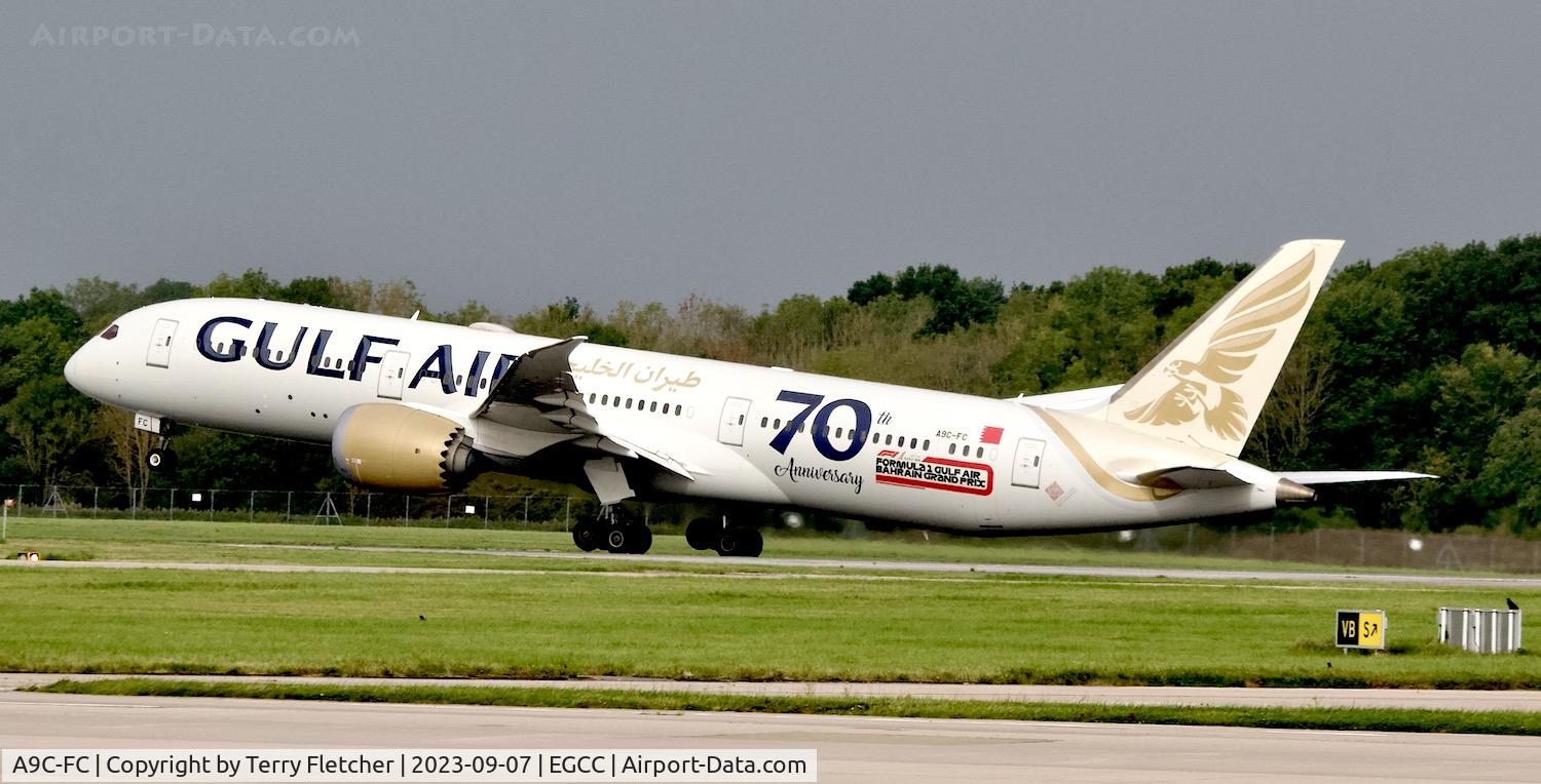 A9C-FC, 2018 Boeing 787-9 Dreamliner Dreamliner C/N 39982, At Manchester Airport