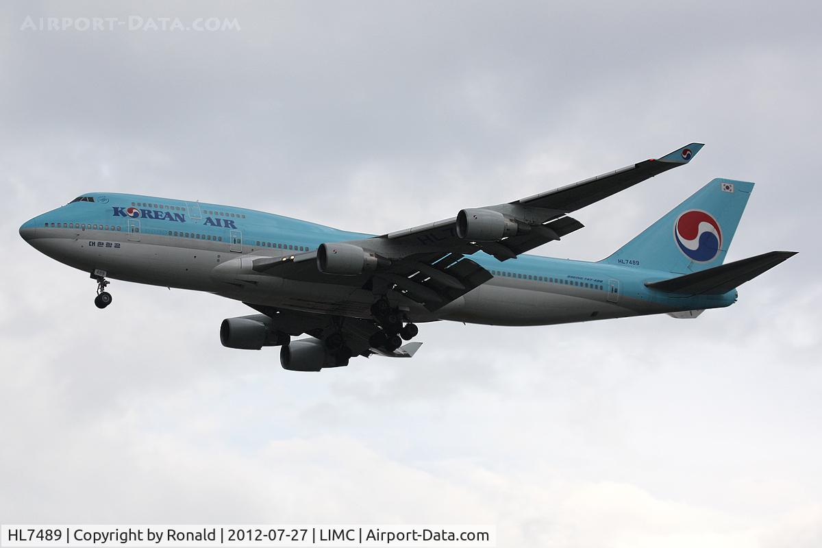 HL7489, 1993 Boeing 747-4B5 C/N 27072, at mxp