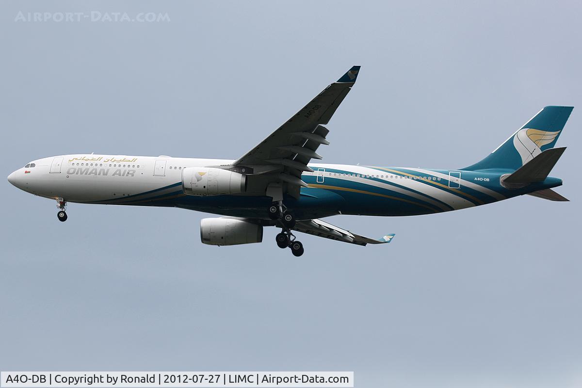 A4O-DB, 2009 Airbus A330-343 C/N 1044, at mxp