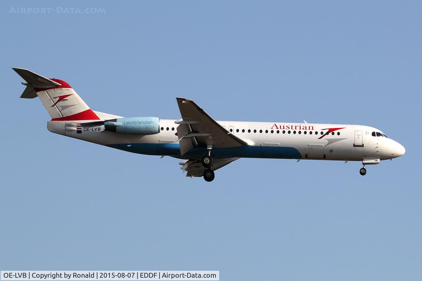 OE-LVB, 1994 Fokker 100 (F-28-0100) C/N 11502, at fra