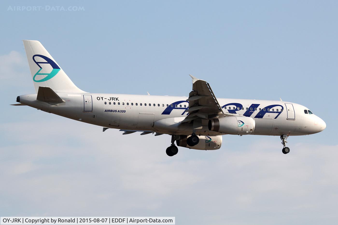 OY-JRK, 1993 Airbus A320-231 C/N 444, at fra