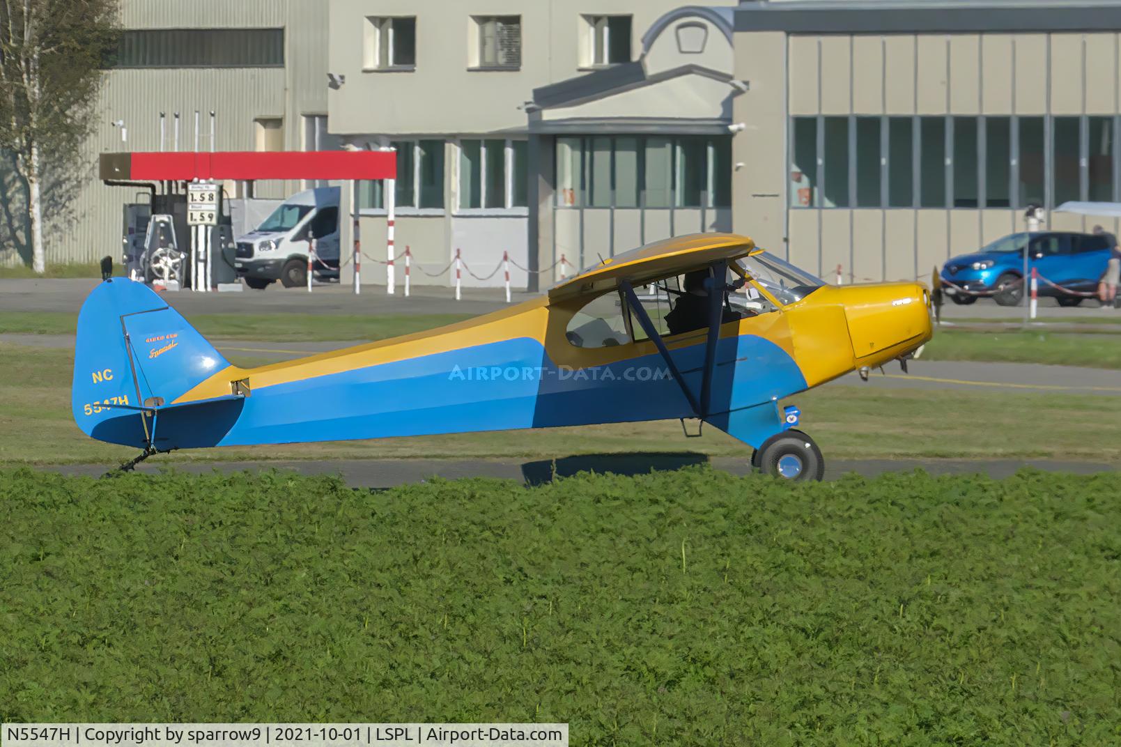 N5547H, 1946 Piper PA-11 Cub Special C/N 11-1050, A rare guest at Langenthal-Bleienbach.