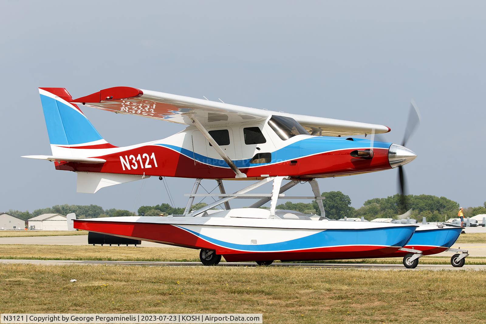 N3121, 2002 Aerocomp Comp Air 7SLX C/N 017273, Oshkosh 2023.