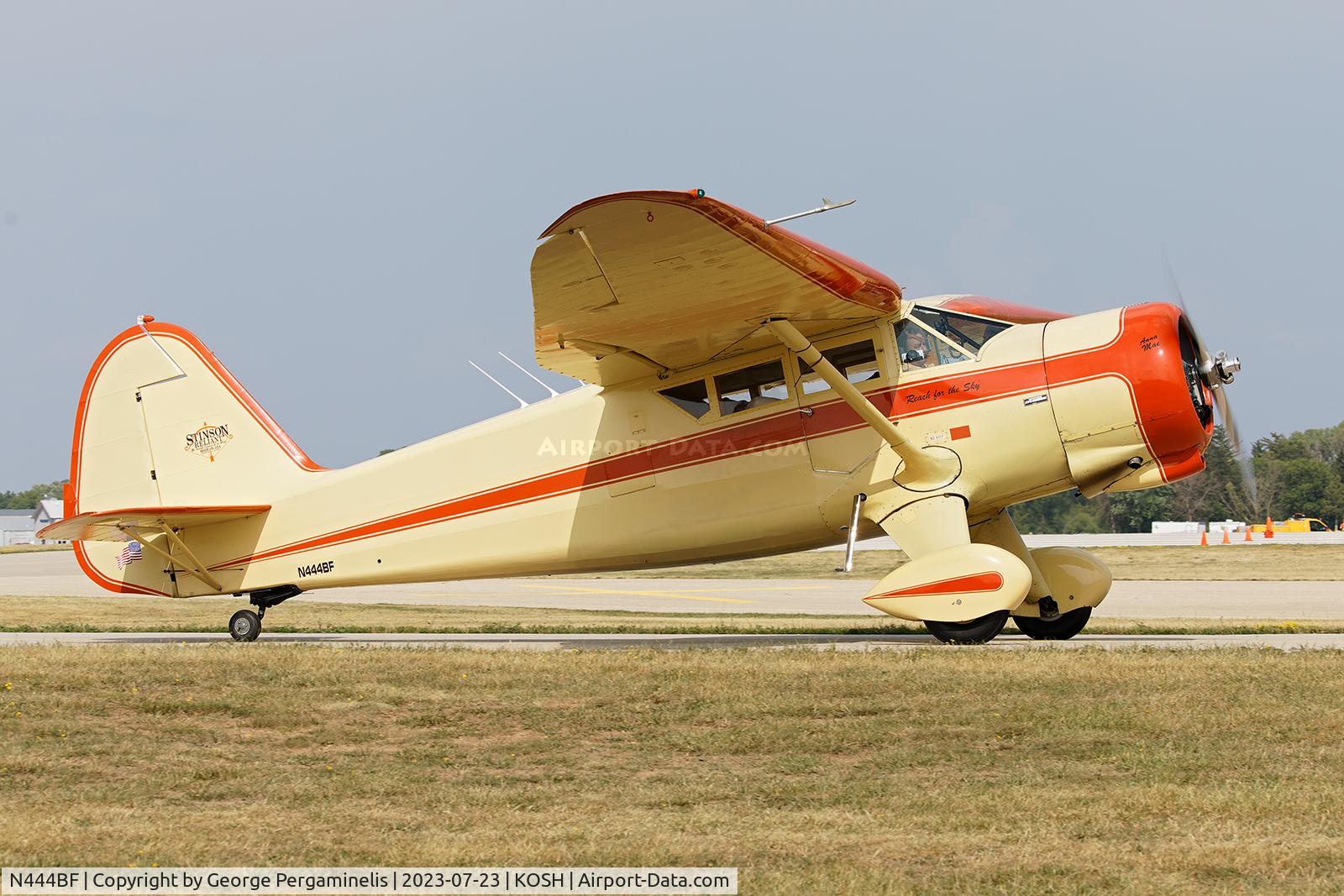 N444BF, 1947 Stinson V77 Reliant C/N 77-434, Oshkosh 2023.