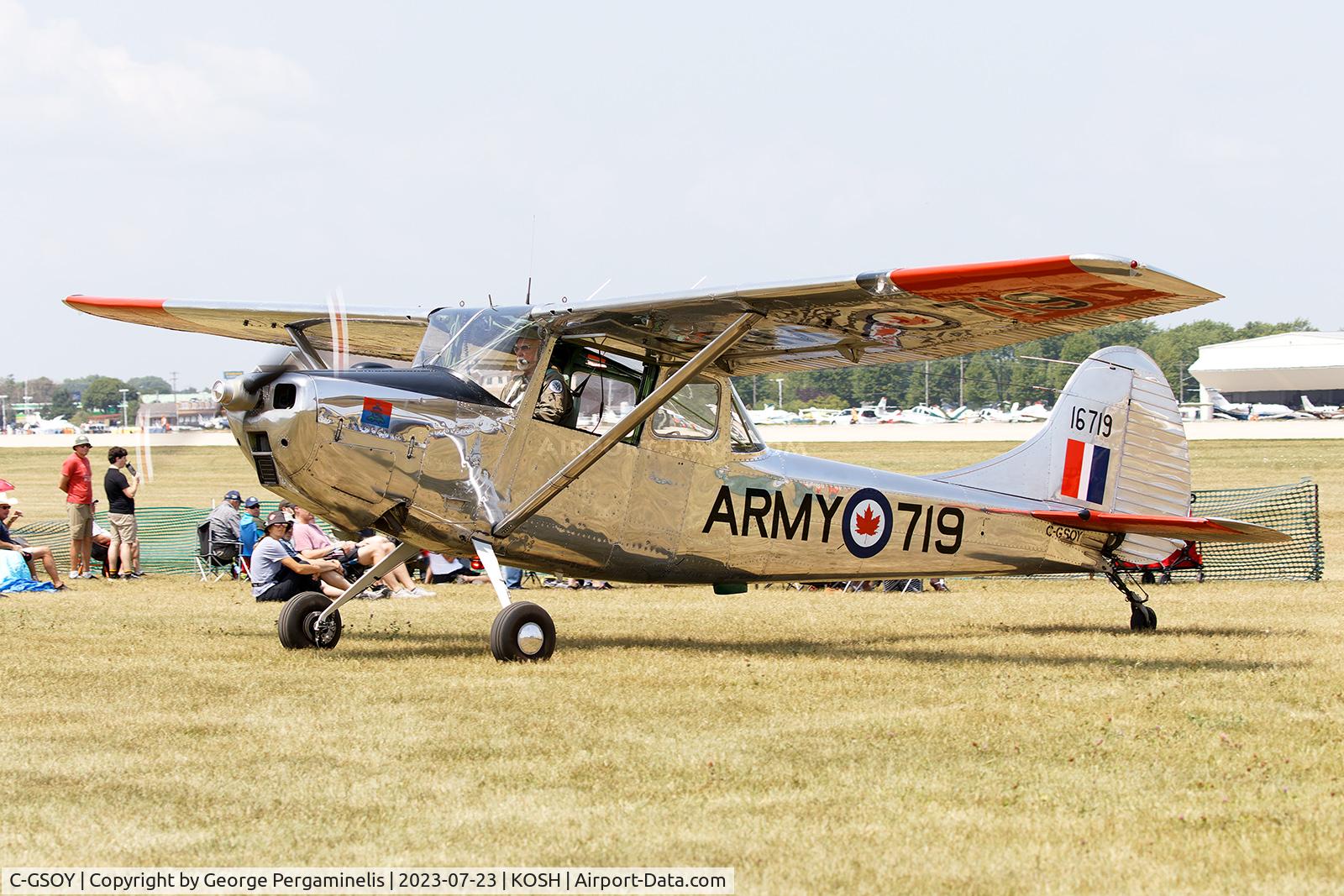 C-GSOY, 1953 Cessna 305A C/N 22774, Oshkosh 2023.
